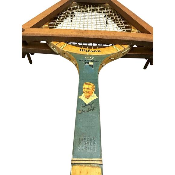 Vintage Wilson Mercury Tony Trabert Famous Players Wooden Tennis Racquet - Picture 2 of 5